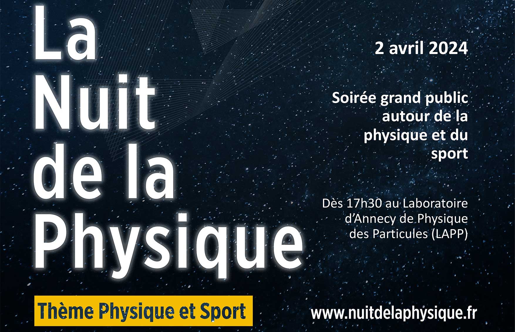 La Nuit de la Physique 2024 au LAPP à Annecy – 2 avril 2024