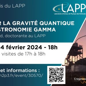 Conférence : Explorer la gravité quantique avec l’astronomie gamma – 14 février 2024