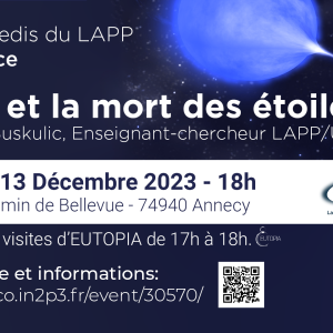 Conférence : La vie et la mort des étoiles – 13 décembre 2023